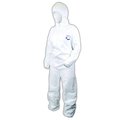 Dupont Disposable Clothing, M, White, Tyvek, Zipper CVCH11-M